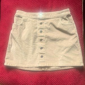 💖5/$25 Light brown corduroy skirt size 8